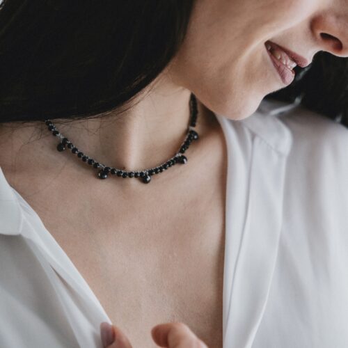 NOVITA’ Girocollo Luce Nero – base argento